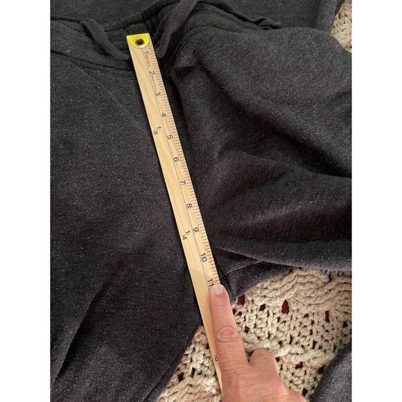 Victorias Secret PINK Love Pink‎ Charcoal Hoodie & Jogger Set XS TOP L PANTS - Picture 5 of 14